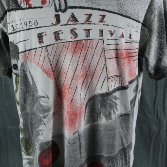 Vintage GRaphic T-shirt - Saxaphone Player Big Graphic - Men's XL - Picture 4 of 9